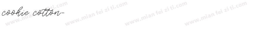 cookie cotton字体转换
